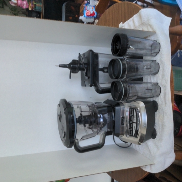 Black and Silver Blender with Accessories